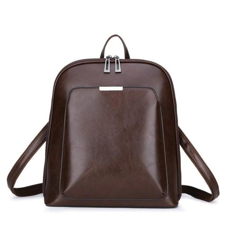 Saskia - Klassischer Rucksack mit doppeltem Reißverschluss