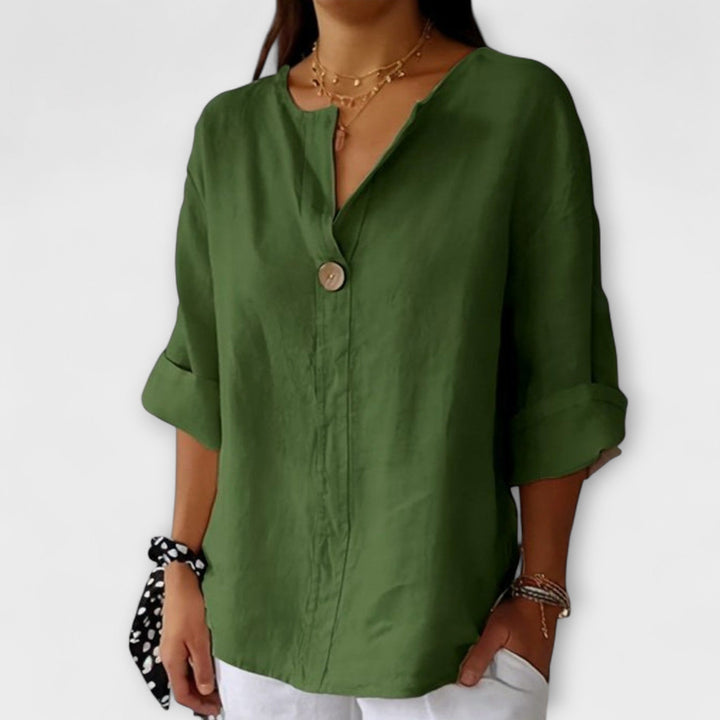 Aurora - Stilvolle Bluse mit V-Ausschnitt