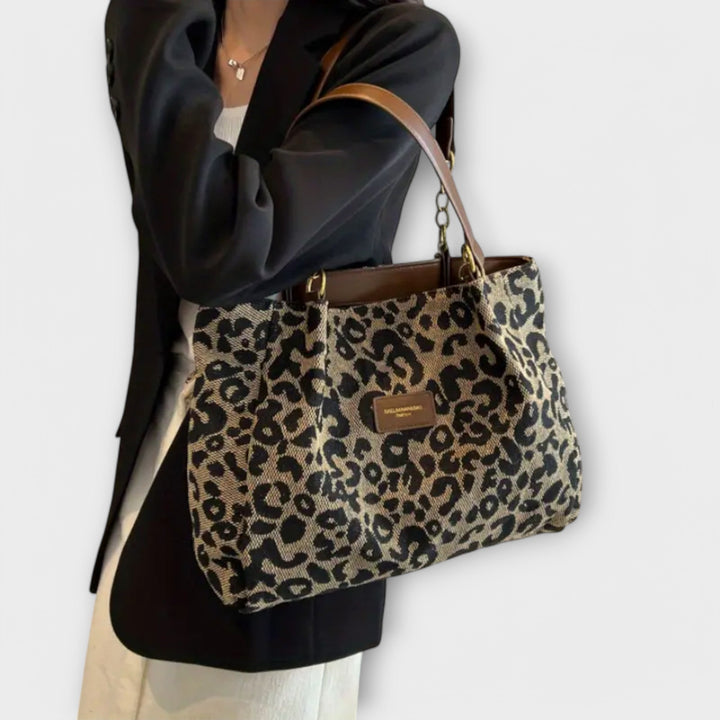 Aurora. - Leopard Canvas Tote