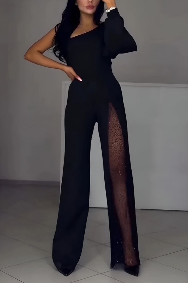 Ines™ | Moderner Jumpsuit mit weitem Bein