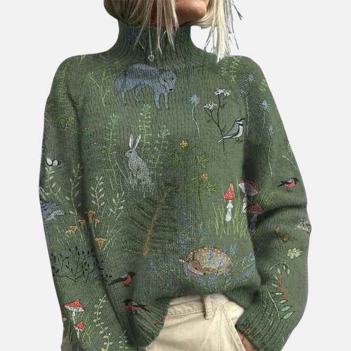 Aimelie | Eleganter Rollkragenpullover