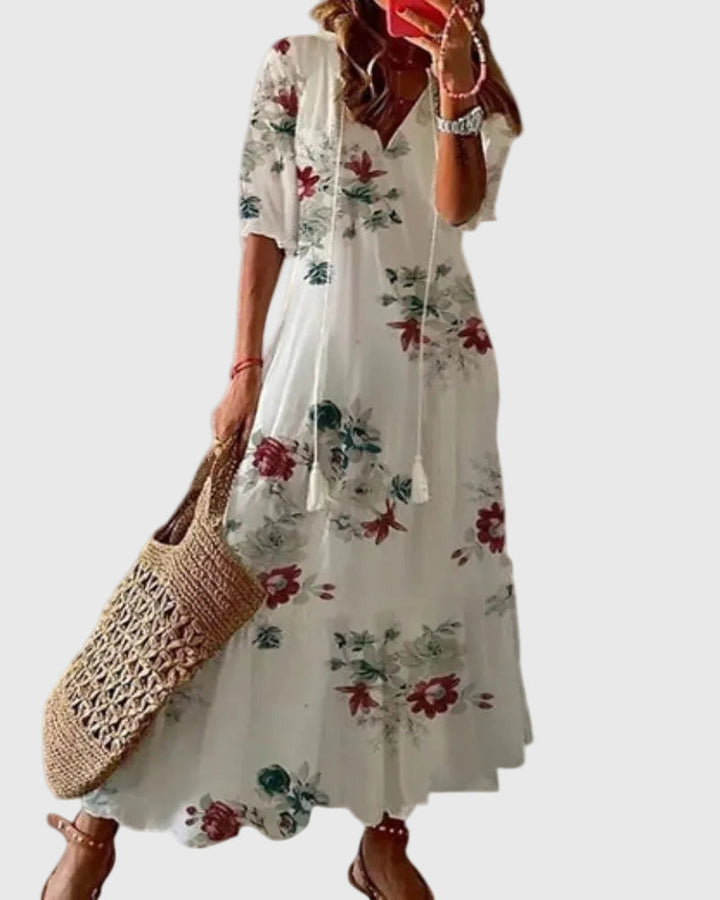 Sofia | Boho Vintage Sommer Maxikleid
