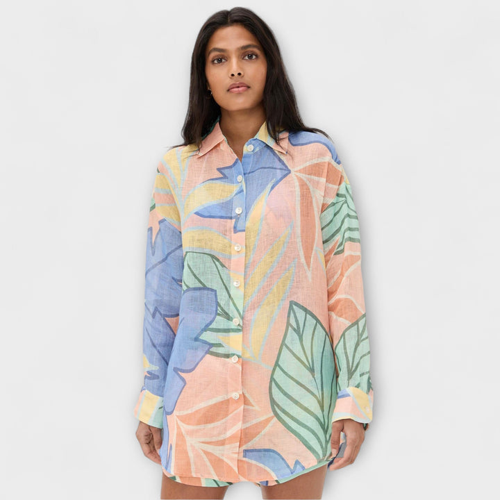 Mary - Tropisches Blattdruck Kurzset von Playa Boyfriend