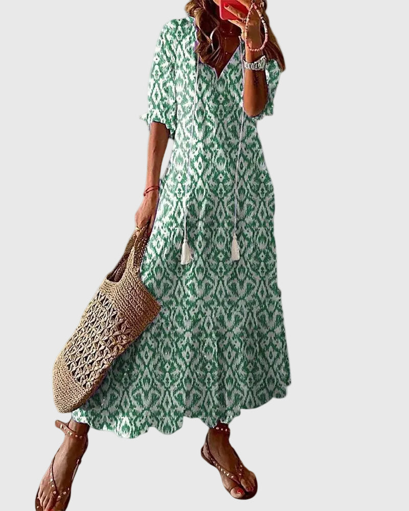 Sofia | Boho Vintage Sommer Maxikleid