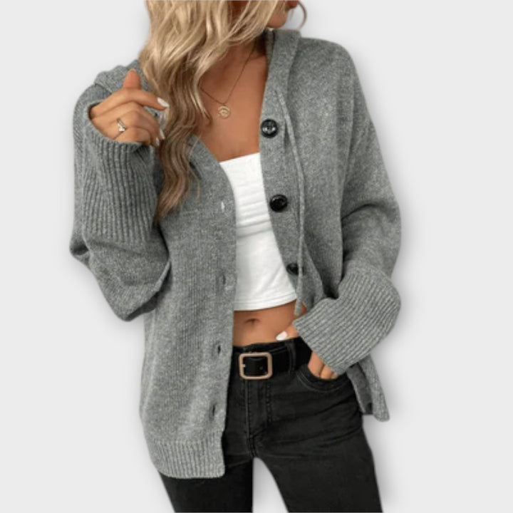 Brittan - Strickcardigan mit Knöpfe