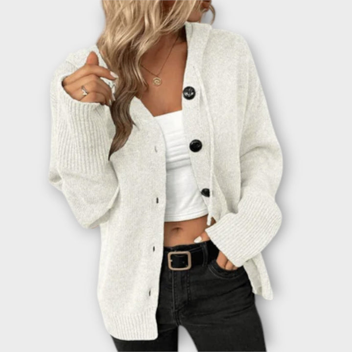 Brittan - Strickcardigan mit Knöpfe