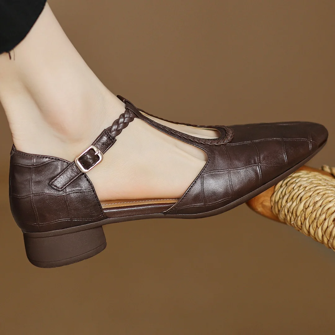 Kepa Leder Mary Janes