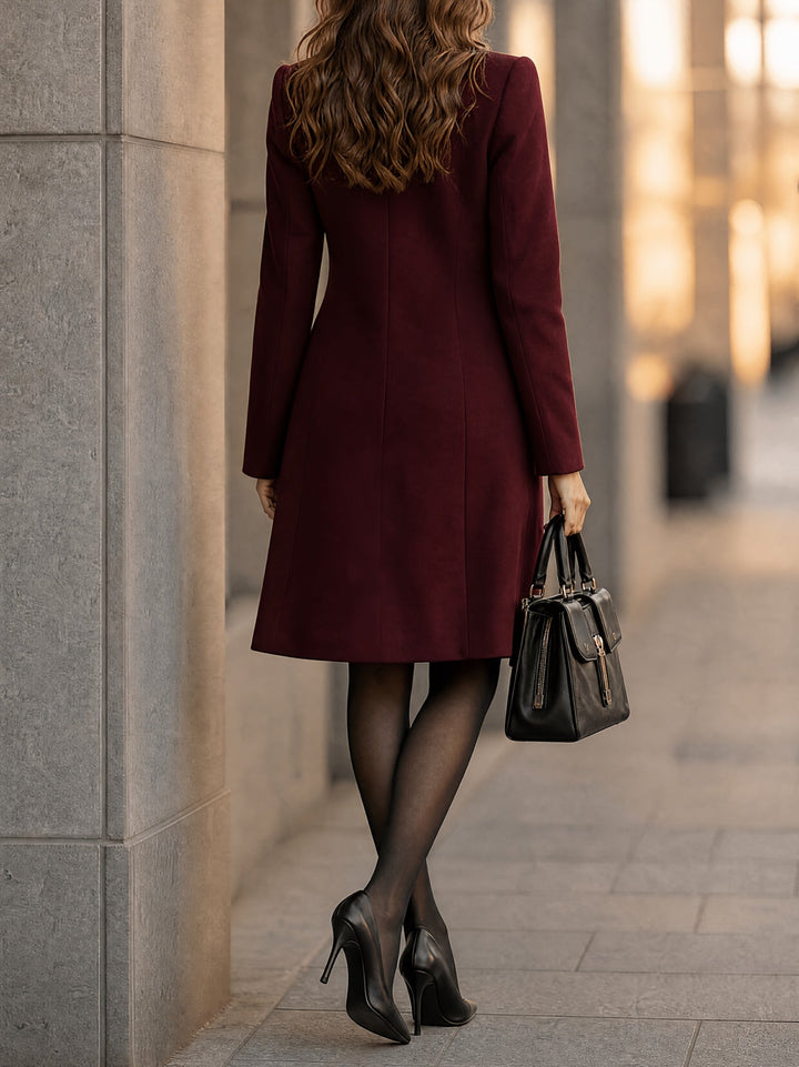 Vivienne – Taillierter Zweireiher-Mantel