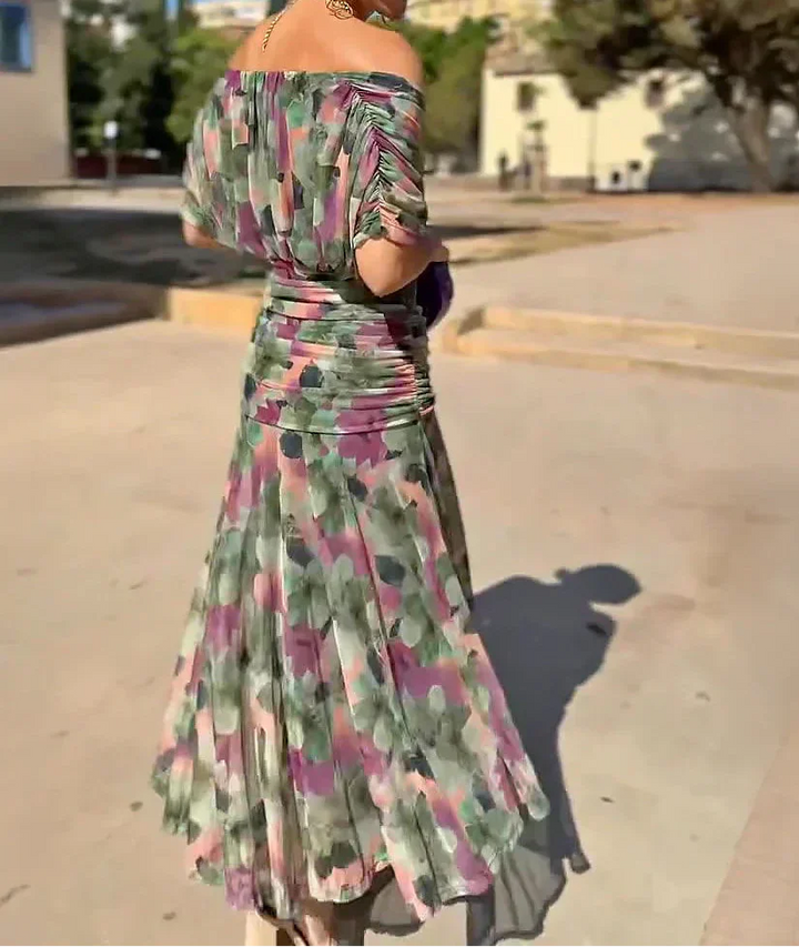 Lady™ - Elegantes Maxikleid für festliche Anlässe mit V-Ausschnitt