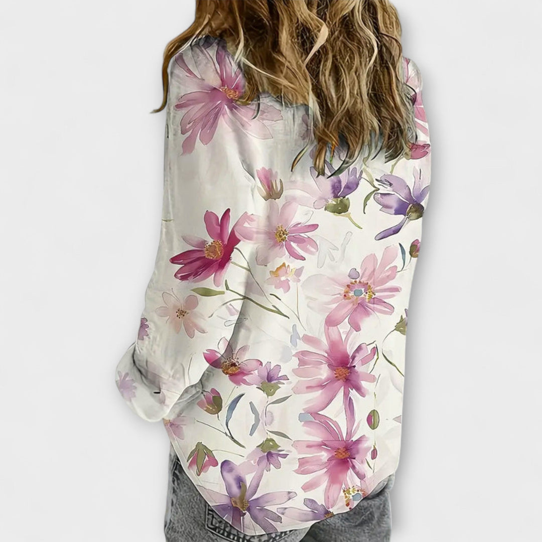 Gaida - Luftige Blumenbluse für den Sommer