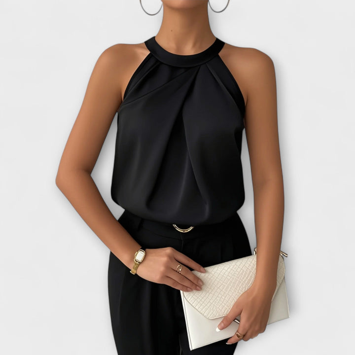 Skye - Schicke Satinbluse mit Off-Shoulder-Design