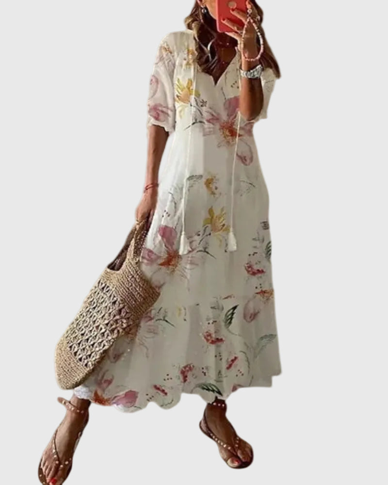 Sofia | Boho Vintage Sommer Maxikleid