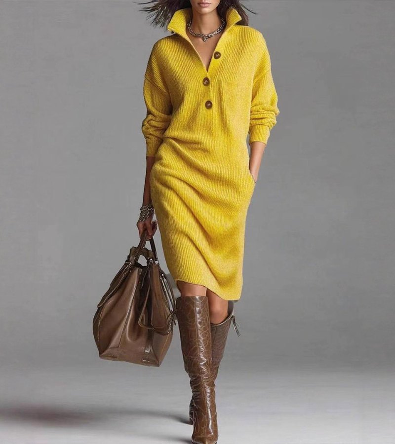 Apple™ - Warmes Elegantes Kleid | Bequem