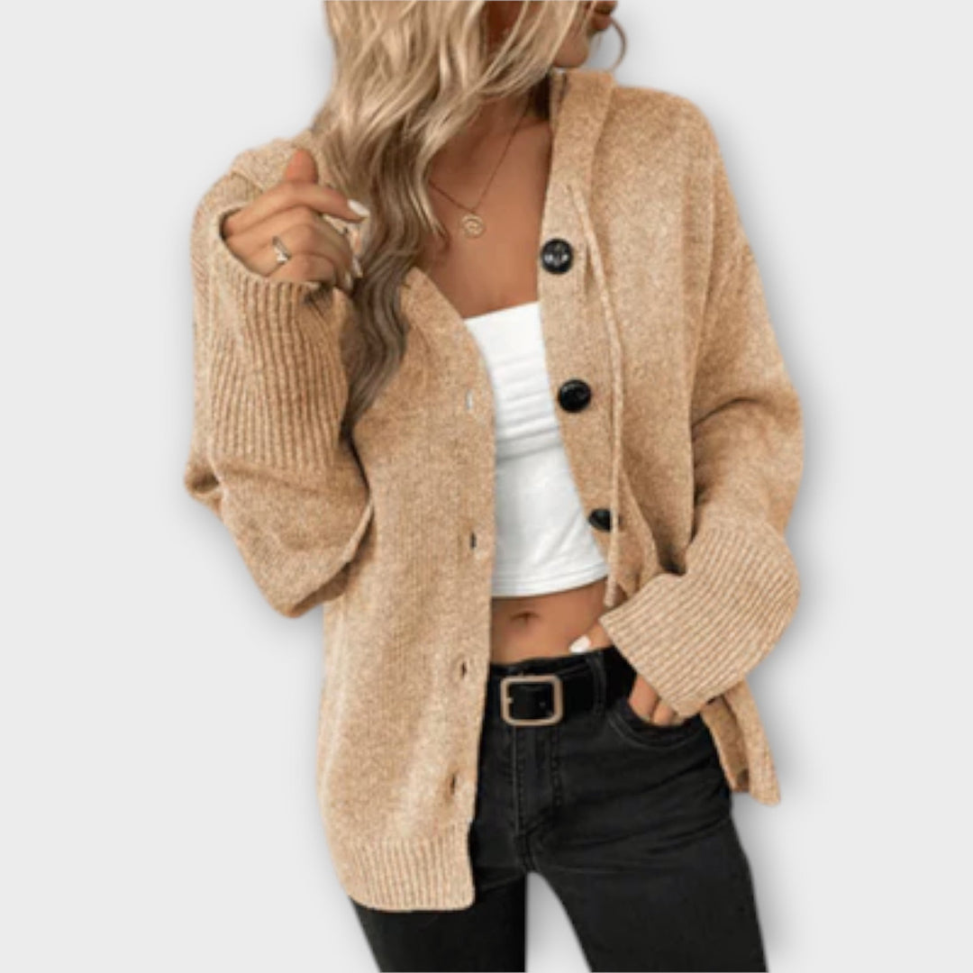 Brittan - Strickcardigan mit Knöpfe