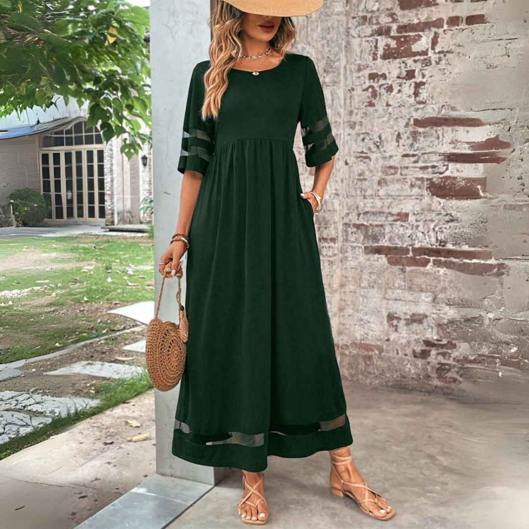Beth | Figurbetontes, Bauchglättendes Midi-Kleid