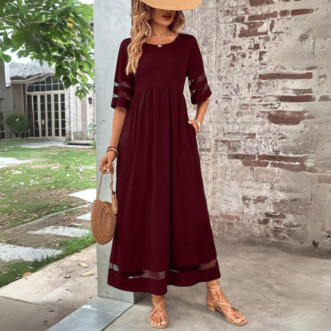 Beth | Figurbetontes, Bauchglättendes Midi-Kleid