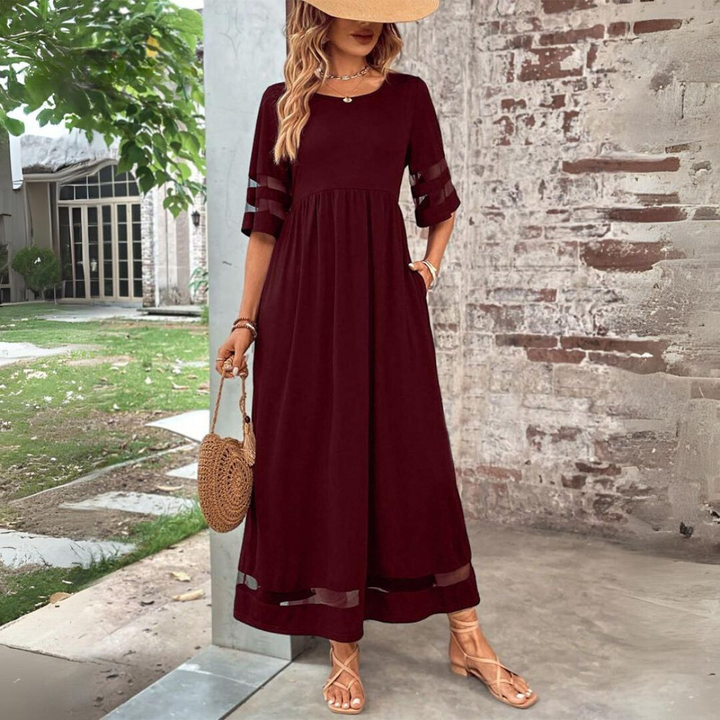 Beth | Figurbetontes, Bauchglättendes Midi-Kleid
