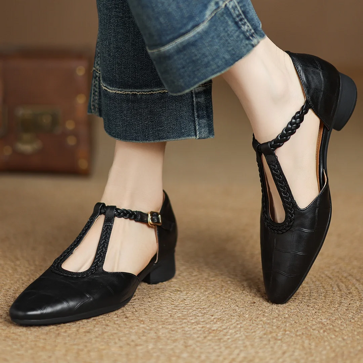 Kepa Leder Mary Janes