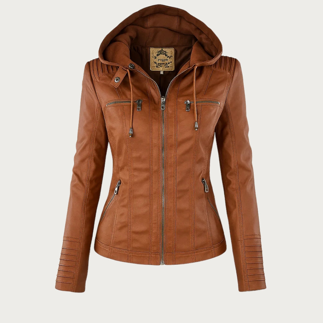 Flavia | Elegante und robuste Lederjacke