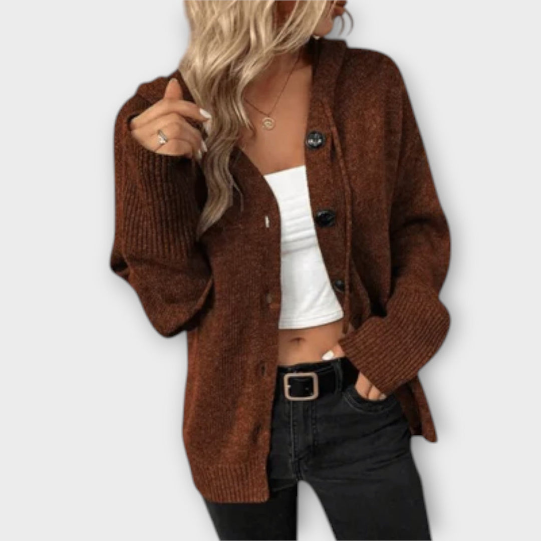 Brittan - Strickcardigan mit Knöpfe