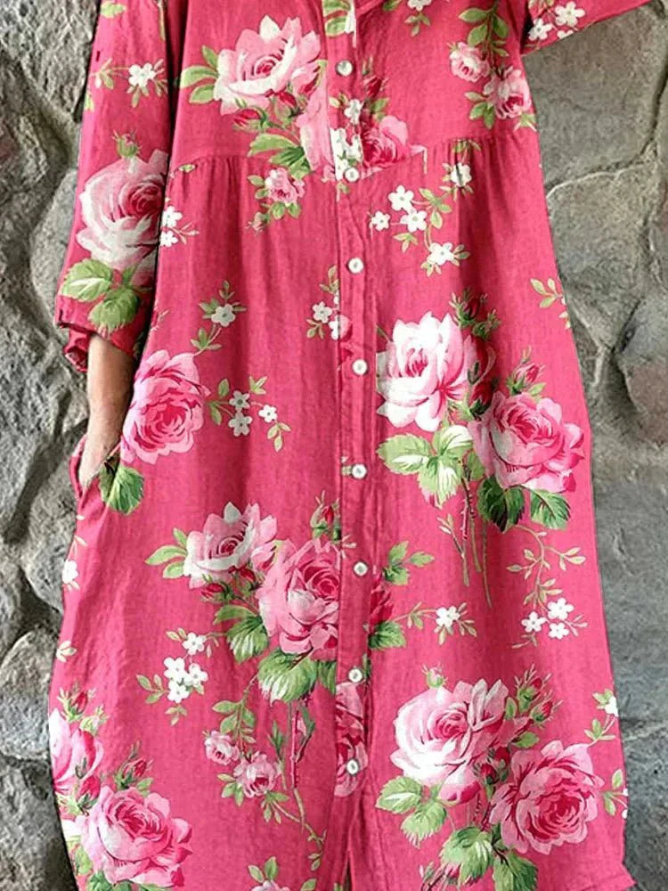 Nira | Kunst Floral Kleid