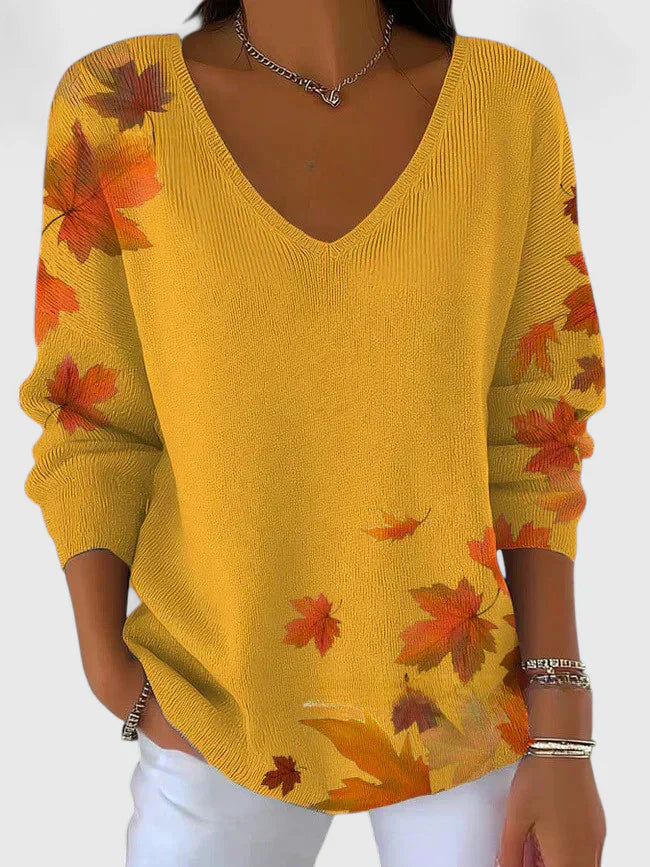 Sera™ | Eleganter V-Ausschnitt Pullover