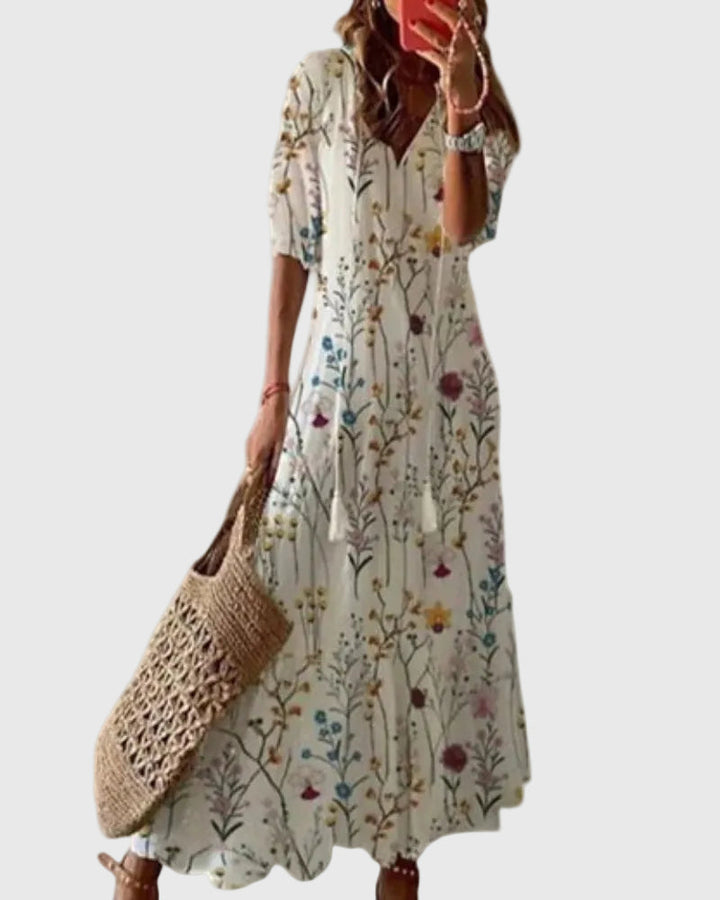 Sofia | Boho Vintage Sommer Maxikleid