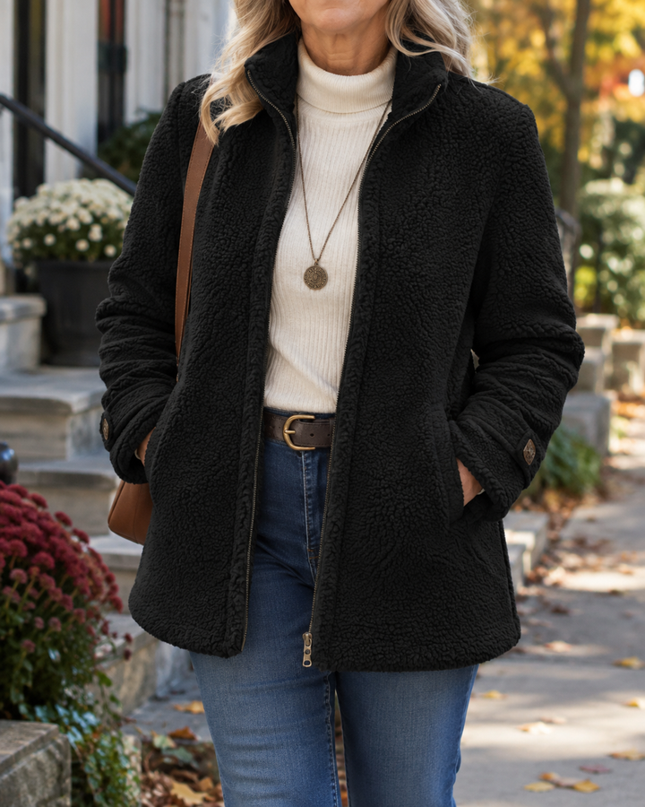 Rebecca™ | Kuschelige Stehkragenjacke