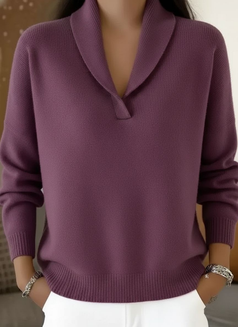 Elise™ V-Ausschnitt Pullover
