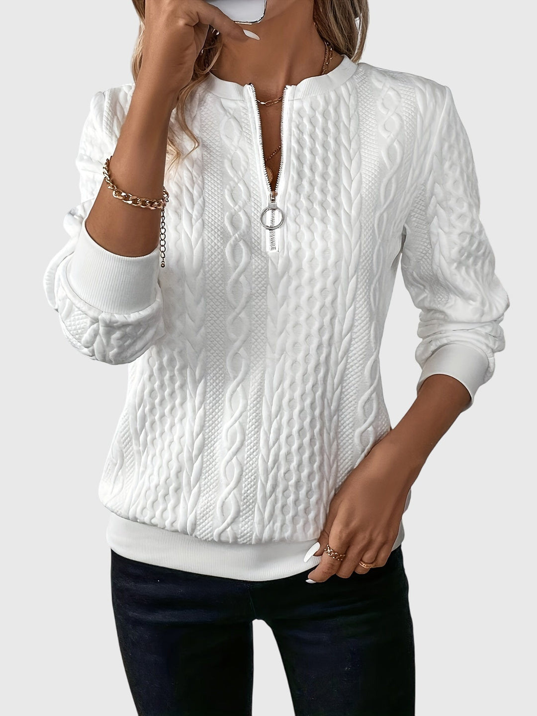 Nora™ | Pullover mit Reißverschluss
