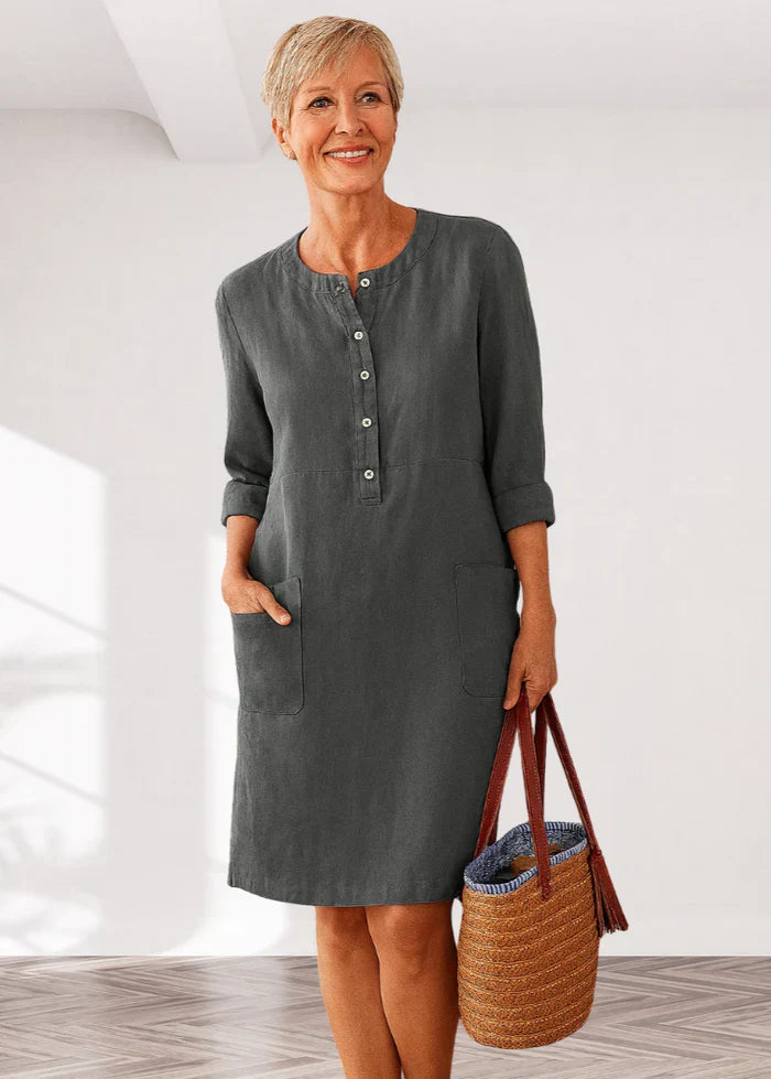 EVI | Lässiges Damenkleid mit lockerer Passform und zeitlosem Look für jeden Tag
