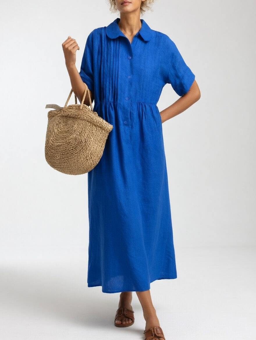 Emma — Fließendes Sommerhemdkleid
