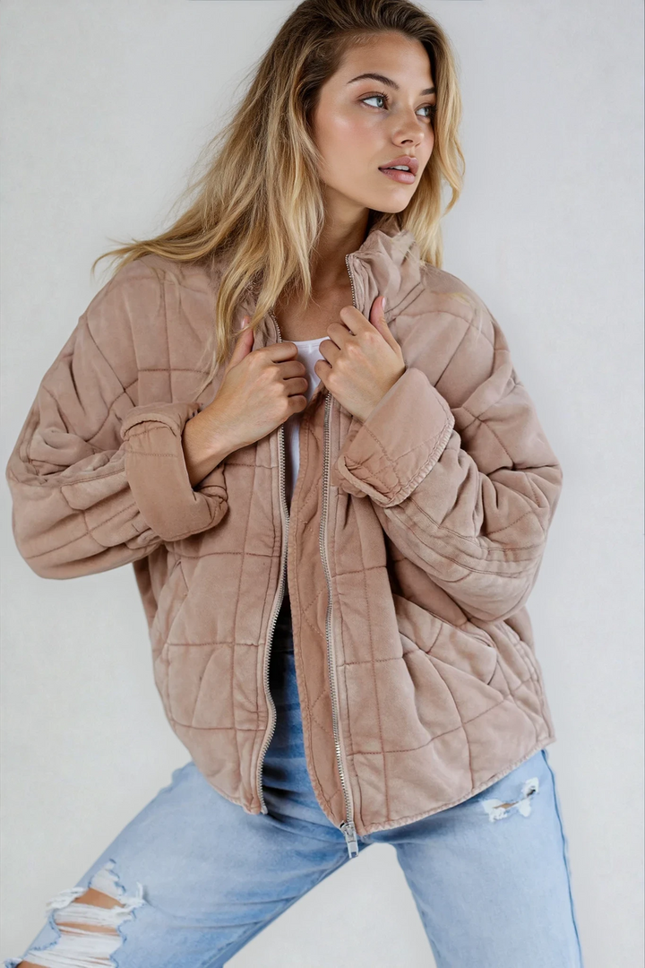 Nalaya™ | Gestepptes Fleece-Jacke mit Reißverschluss