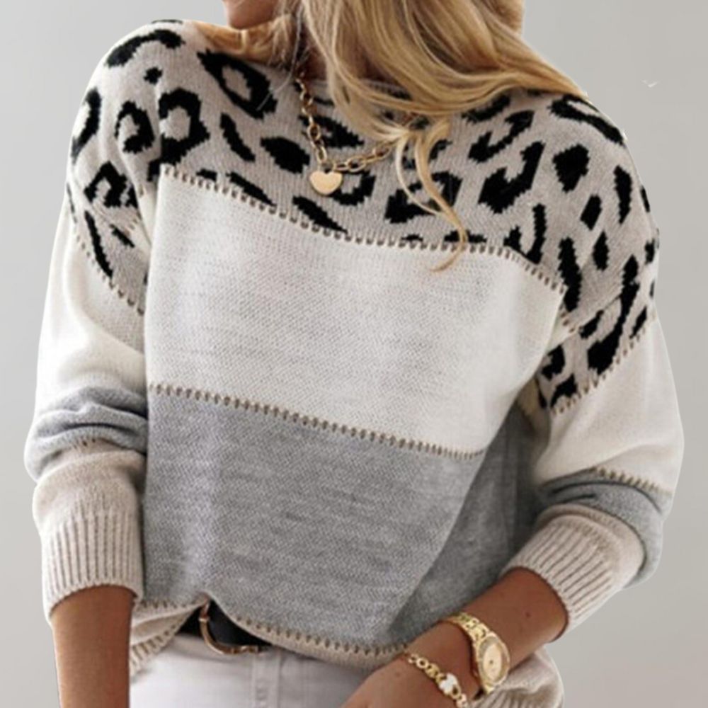 Seraphina | Eleganter Feinstrickpullover mit Animal-Details