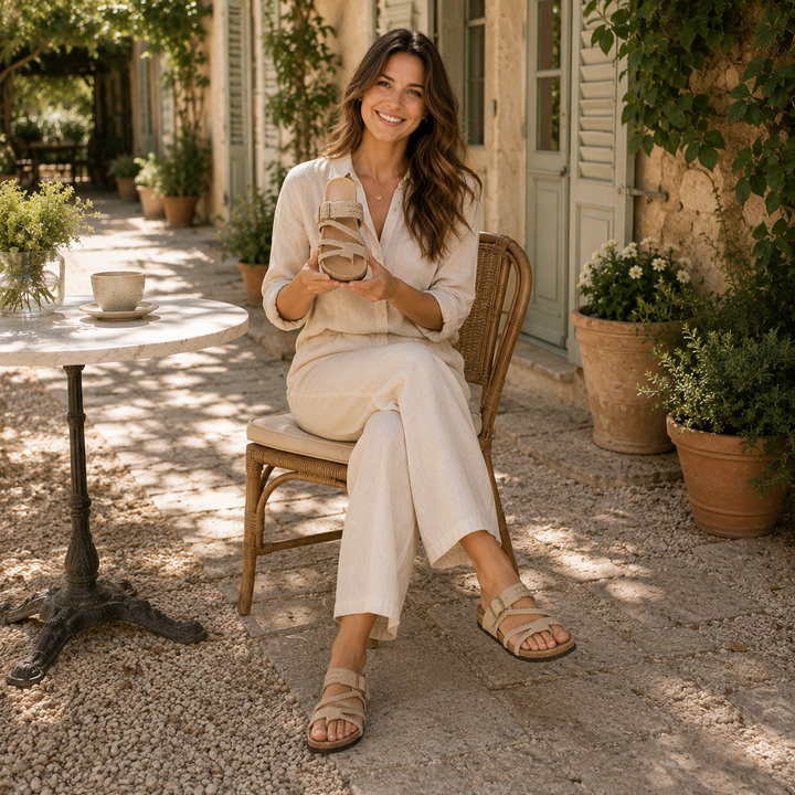 Zebei™- Anatomisch Gewebte Sandalen aus Kork