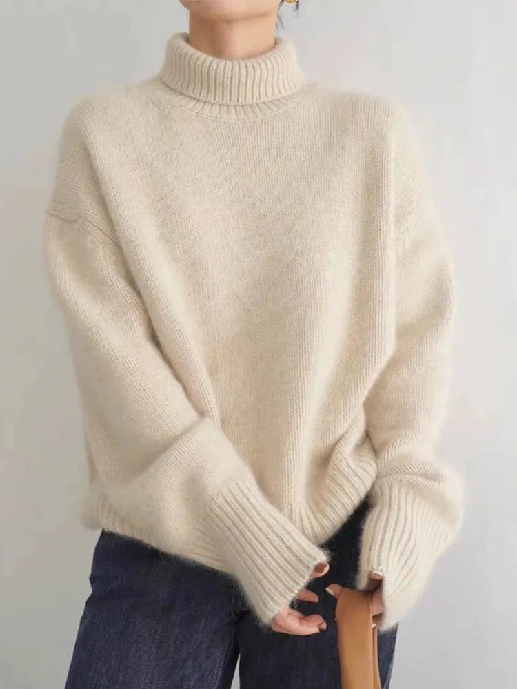 Anna | Luxuriöser Kaschmir Rollkragenpullover