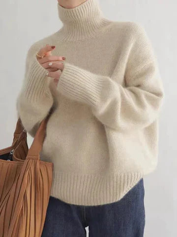 Anna | Luxuriöser Kaschmir Rollkragenpullover