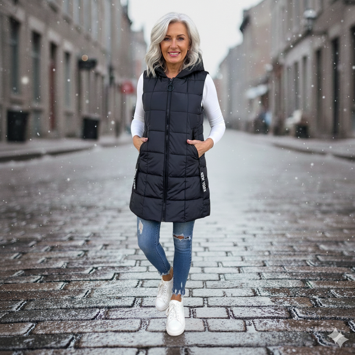 Claudia | Steppweste mit Kapuze
