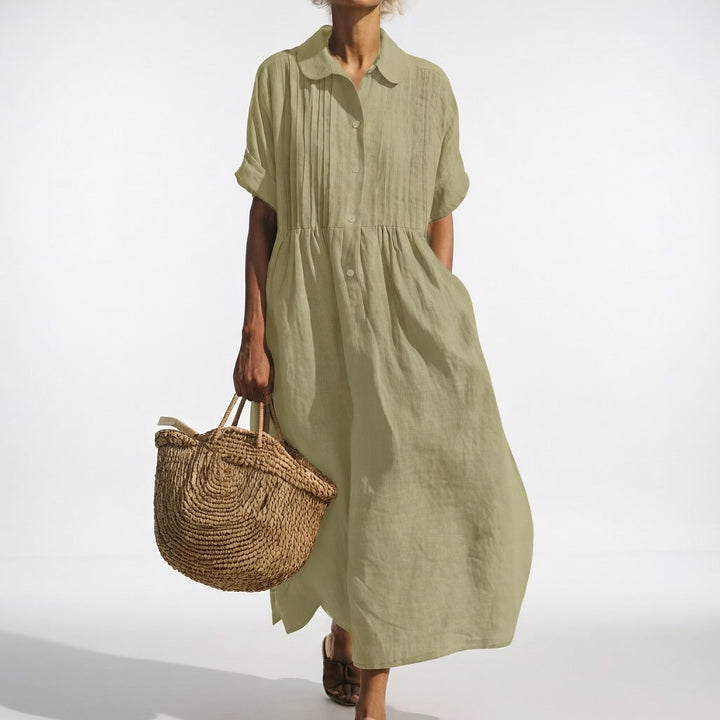 Emma — Fließendes Sommerhemdkleid