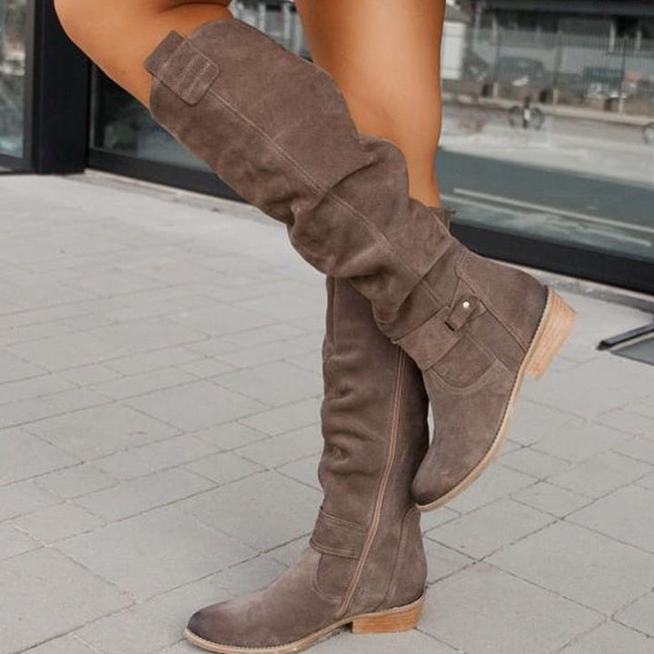 Zavira | Elegante, warme Wildlederstiefel für Damen