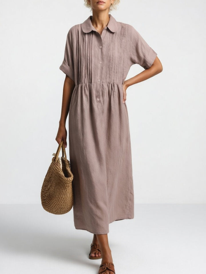 Emma — Fließendes Sommerhemdkleid