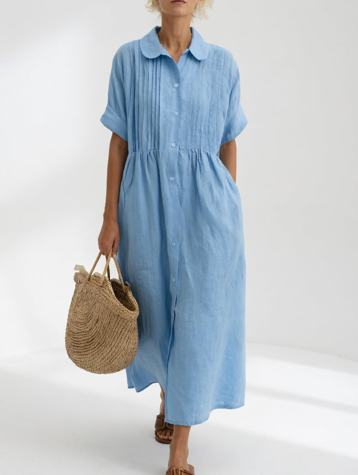 Emma — Fließendes Sommerhemdkleid