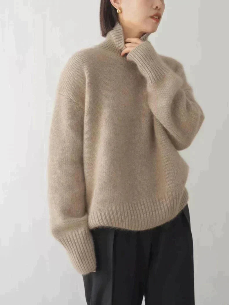 Anna | Luxuriöser Kaschmir Rollkragenpullover