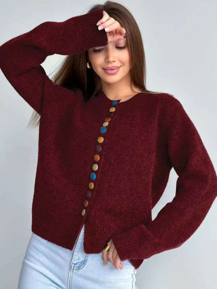 Noelle™ | Strickjacke mit Knopfakzenten