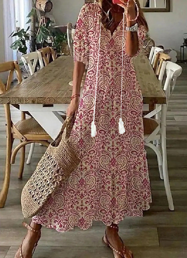 Sofia | Boho Vintage Sommer Maxikleid