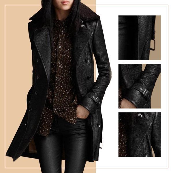 Victoria™ - Luxuriöser Leder-Mantel