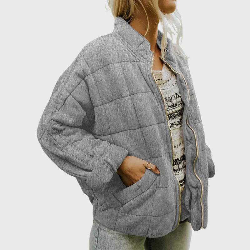 Nalaya™ | Gestepptes Fleece-Jacke mit Reißverschluss