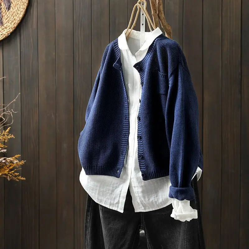 Sofia | Strick-Cardigan in Rostbraun