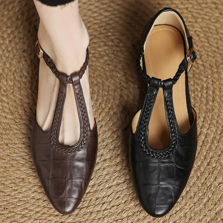 Kepa Leder Mary Janes