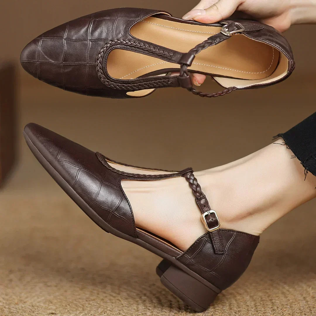 Kepa Leder Mary Janes